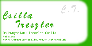 csilla treszler business card